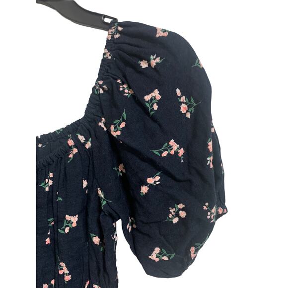 Abound Black classical bloom blouse size Small NEW - Picture 6 of 6